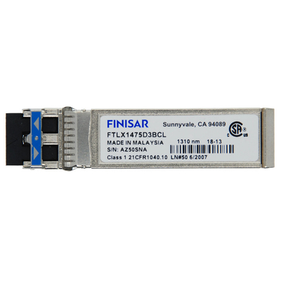 FTLX1475D3BCL-FC original de Finisar, compatible con la normativa RoHS-6 10Gb/S 10km 1310nm SMF Datacom Transceptor SFP+