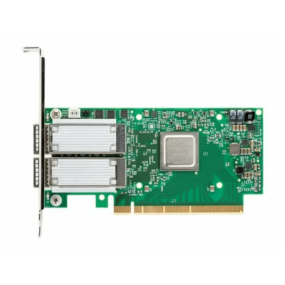 Mellanox ConnectX-6 25GbE Dual-Port SFP28 PCIe 4.0 X 8 Nueva tarjeta de adaptador de red con interfaz Ethernet de soporte alto PCIe4.0