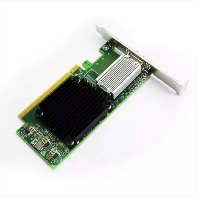 Adaptador de fibra óptica ConnectX-5 MCX515A-CCUT QSFP28 de Mellanox, puerto único para Ethernet 4G, soporte alto