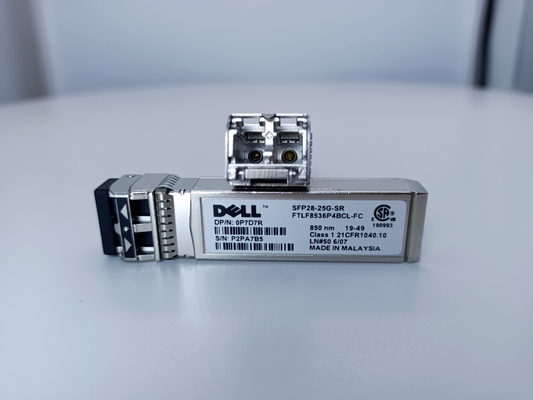 Transmisor-receptor FTLF8536P4BCL-FC de Dell 25Gb/s SFP+