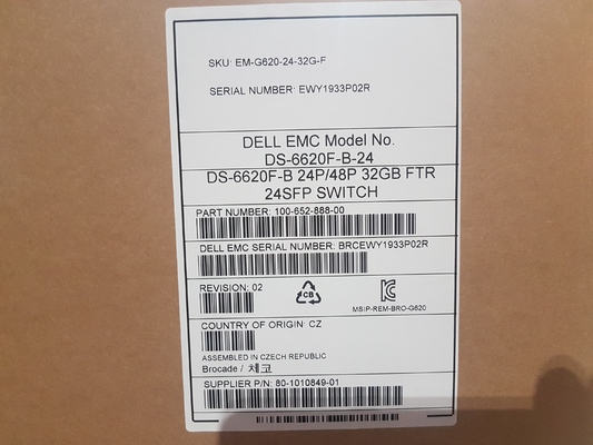 24 interruptores activos BR-G620-24-32 G-R With 24pcs 32GB SFP del SAN del brocado de los puertos