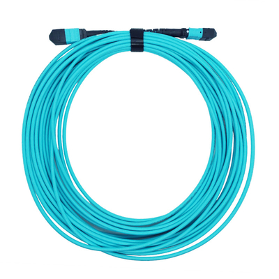 Tipo pleno MTP de B a las fibras OM4 de los 10M 8 del cable del remiendo de la fibra de MTP con varios modos de funcionamiento