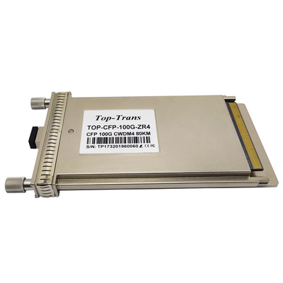 Transmisor-receptor de LAN-DWM LOS 80KM ZR4 100G CFP para el interruptor de Ethernet del metro