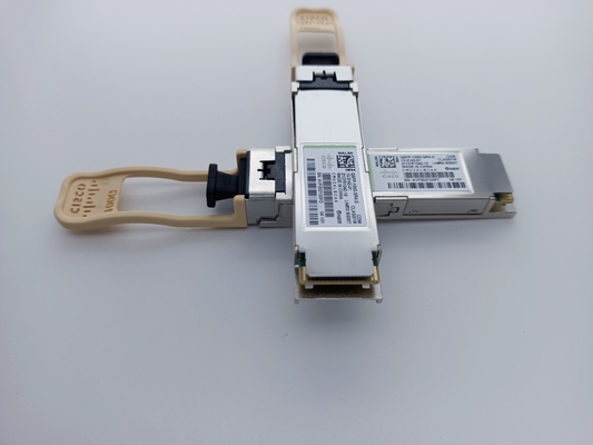 Módulo óptico de Cisco QSFP-100G-SR4-S 10-3142-01 QSFP28 100G SR4 el 100m OM4 MMF con el conector MPO-12
