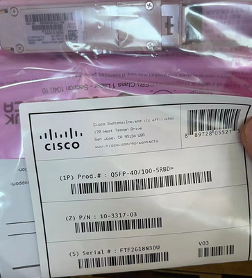 SENIOR 40GBASE y 100G BiDi del transmisor-receptor óptico de Cisco QSFP-40 QSFP28 10-3317-01