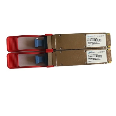 Transmisor-receptor óptico InnoLight de TR-FC13D-N00 100G QSFP28 ER4 Lite