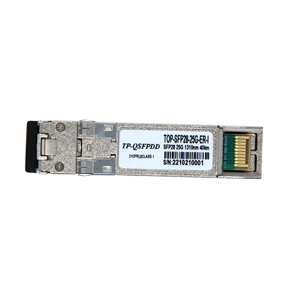 Top Trans MSA y TAA 25GBase-ER SFP28 Transceptor SMF 1310nm 40km LC DOM