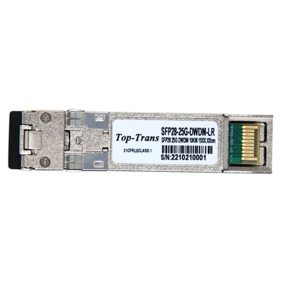 Módulo óptico DWDM 25G SFP28 Transceptor SMF 1270nmTx/1330nmRx 10km LC DOM