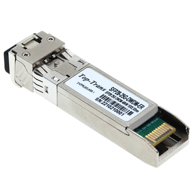 Transmisores-receptores 50ghz 100ghz del interruptor óptico de la banda L de la banda del Top-transporte 25G DWDM SFP+40KM C