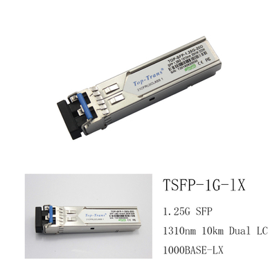 Transmisor-receptor unimodal compatible 1310nm el 10km SMF LC dual del Arista SFP-1G-LX SFP