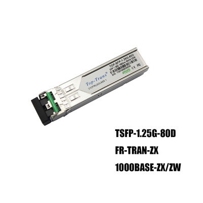 Transmisor-receptor óptico unimodal 1550nm los 80KM de Fortinet FR-TRAN-ZX Gigabit Ethernet SFP