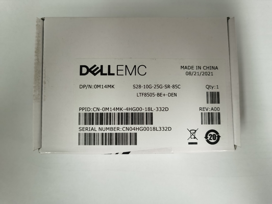Módulo óptico del transmisor-receptor de Dell EMC S28-10G-25G-SR-85C LTF8505-BE+-DEN 0M14MK