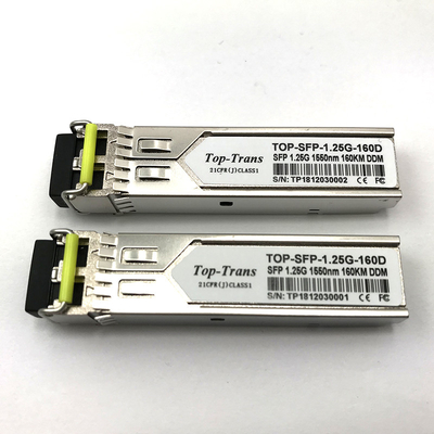 Transmisor-receptor 1550nm el 160km del enebro SFP-1GE-EZX-160 1.25G SFP unimodal