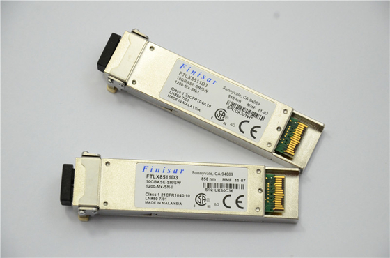 Transmisor-receptor óptico de Finisar FTLX8511D3 850nm XFP para Ethernet de 10GBASE-SR/del interruptor 10G