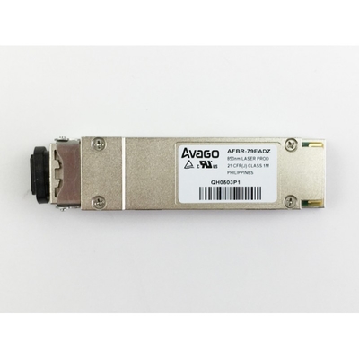 marca óptica de Avago del módulo de la fibra con varios modos de funcionamiento de 40G QSFP+ SR4 850nm el 150m MTP/de MPO