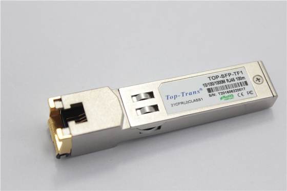 Transmisor-receptor de cobre Mellanox MC3208411-T del RJ45 SFP 1GbE 1000BASE-T
