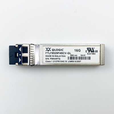 Módulo óptico Qlogic FTLF8529P4BCV-QL del transmisor-receptor del canal 850nm SFP+ de la fibra 16GB