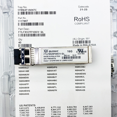 Módulo óptico Qlogic FTLF8529P4BCV-QL del transmisor-receptor del canal 850nm SFP+ de la fibra 16GB