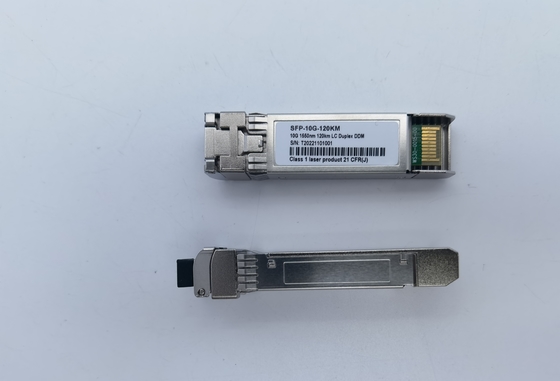 transmisor-receptor óptico de larga distancia de 10G SFP+ ZR+ 1550nm los 80km el 100km el 120km SMF