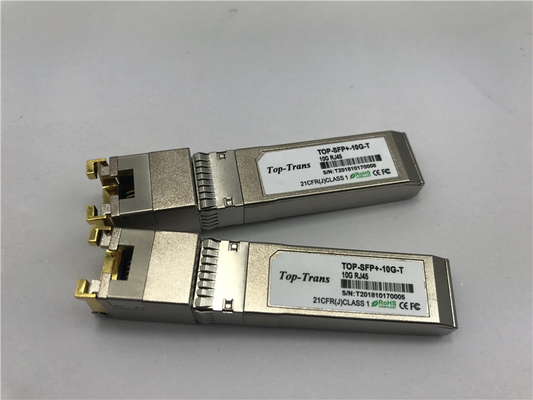 Transmisor-receptor compatible del cobre 10G RJ45 de Mellanox MFM1T02A-T 10GBASE-T SFP+