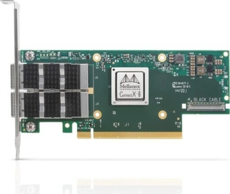 NIC del adaptador de Mellanox MCX653106A-ECAT HPE P24249-001 InfiniBand HDR 100GbE QSFP56 PCIe