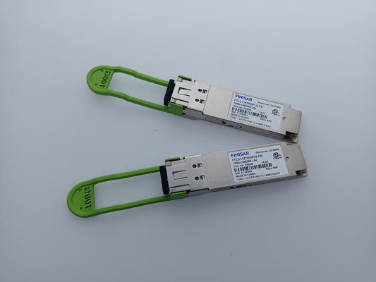 Usos originales de Finisar FTLC1157RGPL6-FB los 2km 100G CWDM4 QSFP28 con FEC