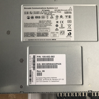 Interruptor XBR-R000162 compatibles del SAN del brocado del canal de la fibra de G6520 G6520 \