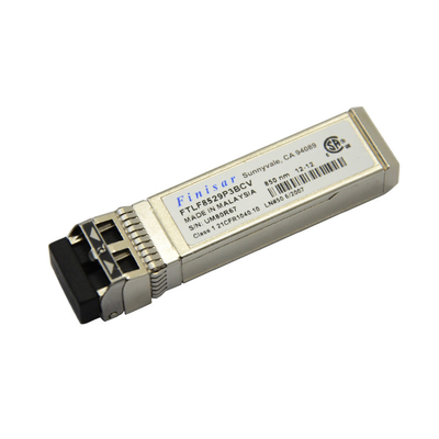 Módulo óptico enchufable caliente del transmisor-receptor de la longitud de onda del cortocircuito de FTLF8529P3BCV-QL 16G SFP+ 850nm