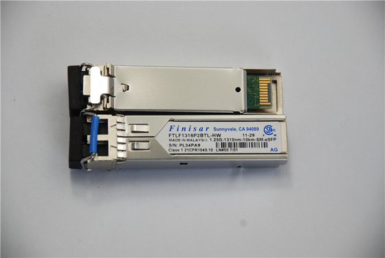 Sfp FTLF1318P2BTL-HW módulo de transceptor óptico Finisar 1.25G 1310nm 10KM cable de parche de fibra óptica