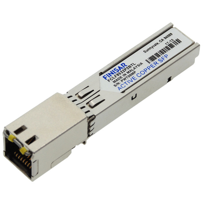 Finisar FCLF8522P2BTL Transceptor SFP de cobre RJ45 850nm 300m 1000BASE-T Compatible con la normativa RoHS