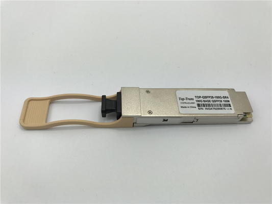100GBASE-SR4 QSFP28 módulo de transmisor 100G multimodo MPO 850NM 70M 100M MMF