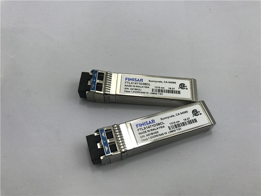 El módulo FTLX1471D3BCV original de Finisar 10G de doble velocidad10km SFP+ 10km SFP+ Transceptor óptico