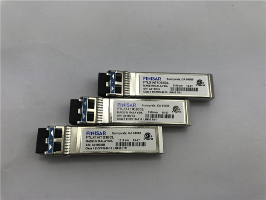 El módulo FTLX1471D3BCV original de Finisar 10G de doble velocidad10km SFP+ 10km SFP+ Transceptor óptico
