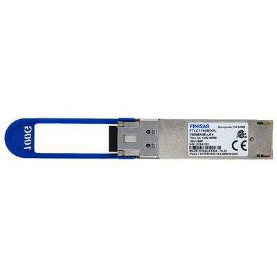 Modulo de transceptor óptico SMF QSFP28 de Finisar FTLC1154RDPL de 10 km 100GBASE-LR4