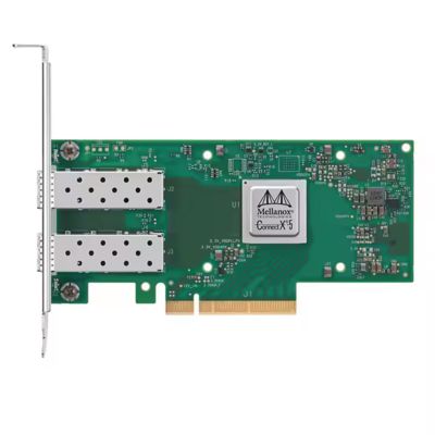 New NVIDIA Mellanox ConnectX-5 MCX512A-ACUT Dual-Port 100GbE NIC PCIe Gen4 750ns Latency NVMeoF Offload Cloud/Storage Ready