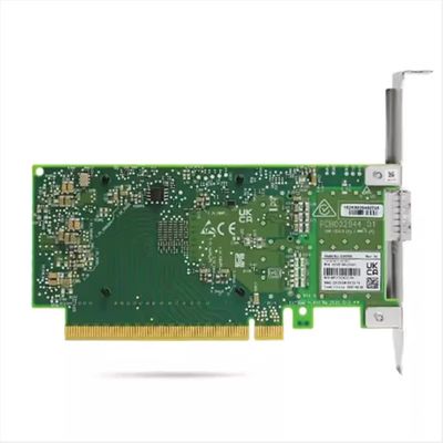 Adaptador de fibra óptica ConnectX-5 MCX515A-CCUT QSFP28 de Mellanox, puerto único para Ethernet 4G, soporte alto