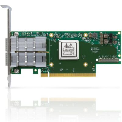Mellanox MCX653106A-HDAT Adaptador de tarjeta de fibra óptica QSFP56 de 40G de doble puerto para Ethernet de 40G con 1 año de garantía