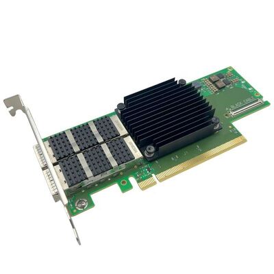 Adaptador Ethernet de la serie NVIDIA ConnectX-6 MCX653106A-EFAT PCIe4.0 X16 Puerto interno doble 100Gb/s