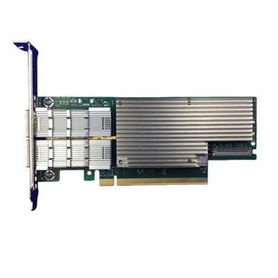 Nueva tarjeta de red Mellanox MCX654106A-HCAT Connect-6 de doble puerto SFP56 200GbE para el centro de datos PCIe Servidor inalámbrico interno