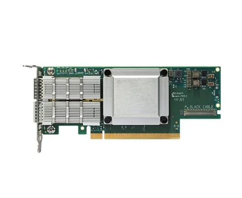 Tarjeta de red de interfaz única Mellanox ConnectX-6 VPI Adapter Card HDR/200GbE MCX653105A-HDAT