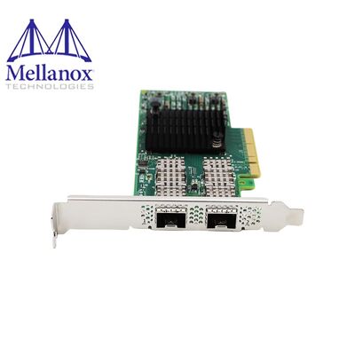 Mellanox MCX654106A-ECAT Connect-6 Tarjeta de red cableada de doble puerto QSFP56 100GbE para servidor interno de centro de datos PCIe en stock