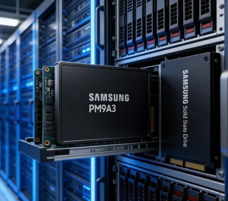 Samsung MZQL23T8HCLS-00B7C SSD Empresarial de 3.84TB PCIe 4.0 U.2 NVMe 1.4 para Centro de Datos de Servidores