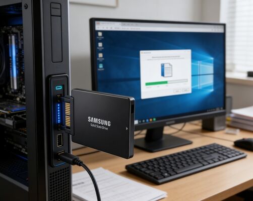 SSD Empresarial Samsung MZQLB7T6HALA-00W07 de 7.68TB PCIe 3.0 NVMe U.2 para Servidor y Centro de Datos