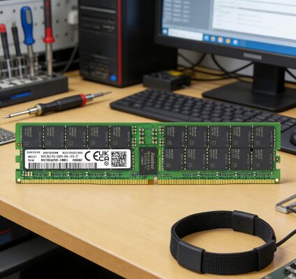 Samsung M321R8GA0PB0-CWMCJ 64GB DDR5 5600MT/s (PC5-44800) ECC RDIMM 2Rx4 1.1V Memoria RAM del servidor