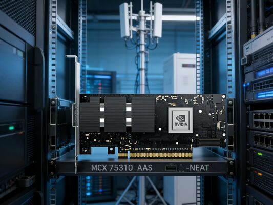 NVIDIA MCX75310AAS-NEAT ConnectX-7 400Gb/s NDR InfiniBand Tarjeta de red OSFP PCIe 5.0 x16 de un solo puerto para servidor AI y centro de datos
