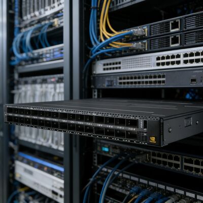 NVIDIA Quantum-2 NDR IB Switch MQM9790-NS2R 32 OSFP 400Gb para el grupo de centros de datos de inteligencia artificial de hiperescala de DGX HPC