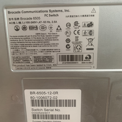 Interruptor de canal de la fibra de BR-6505-12-16G-0R 16gb