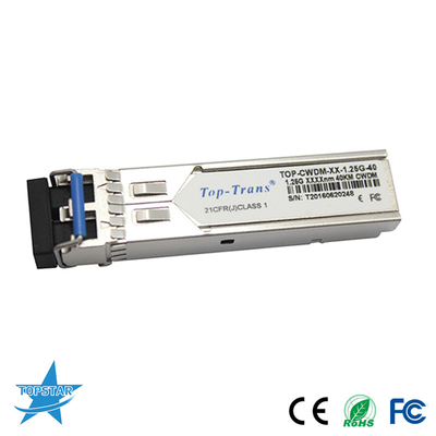 Transmisor-receptor óptico SMF SFP 1.25G 1310nm los 40km de Toptrans CWDM SFP