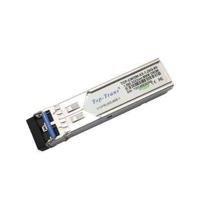 modo de Ethernet rápida del conector los 80Km del LC de la fibra óptica del módulo del transmisor-receptor de 1.25g SFP solo