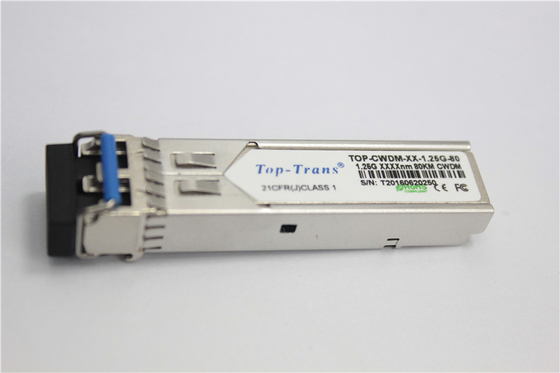 modo de Ethernet rápida del conector los 80Km del LC de la fibra óptica del módulo del transmisor-receptor de 1.25g SFP solo
